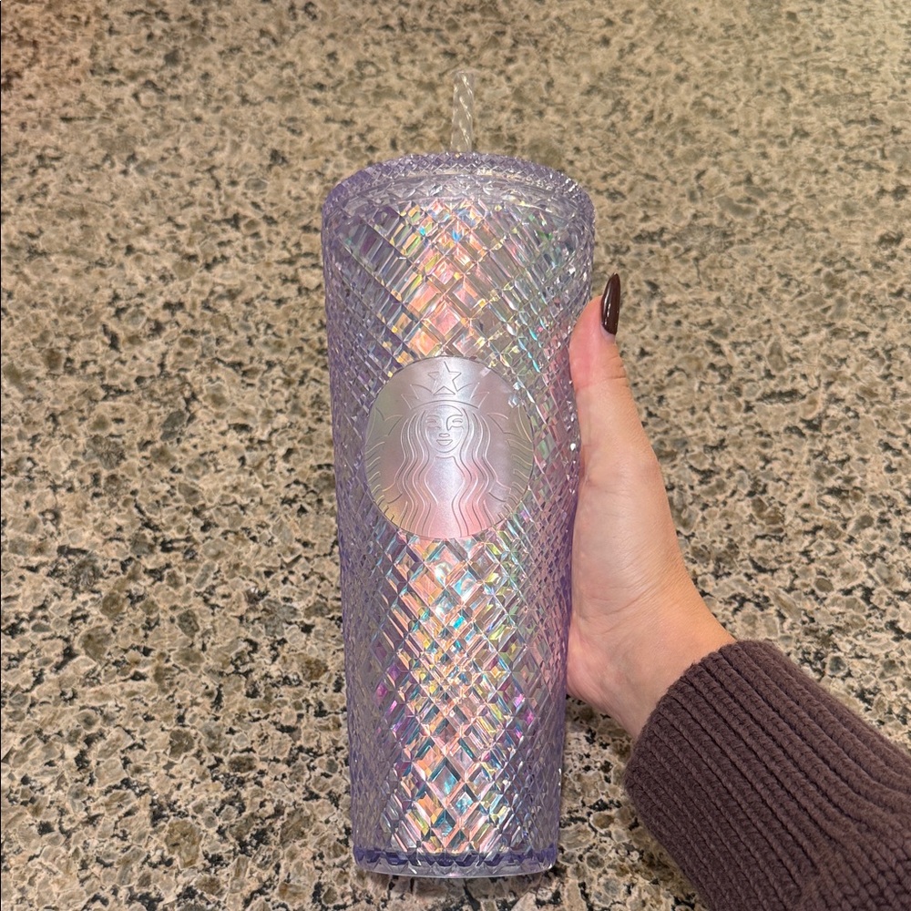 Starbucks Holographic Purple Tumbler rare